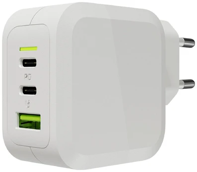 Įkroviklis Green Cell CHARGC08W, USB/2 x USB-C, balta, 65 W