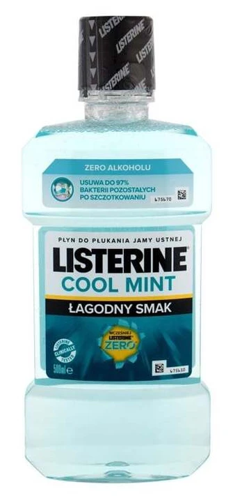 Burnos skalavimo skystis Listerine Cool Mint Zero, 500 ml