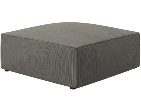 Pufas Micadoni Home Ruby, pilkas, 93 cm x 93 cm x 40 cm