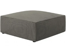Pufas Micadoni Home Ruby, pilkas, 93 cm x 93 cm x 40 cm kaina