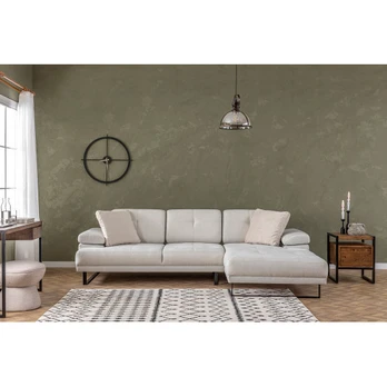 Minkštas kampas Mustang Small Right-Beige Smėlio spalvos