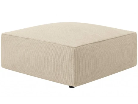 Pufas Micadoni Home Ruby, smėlio, 93 cm x 93 cm x 40 cm