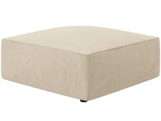 Pufas Micadoni Home Ruby, smėlio, 93 cm x 93 cm x 40 cm kaina