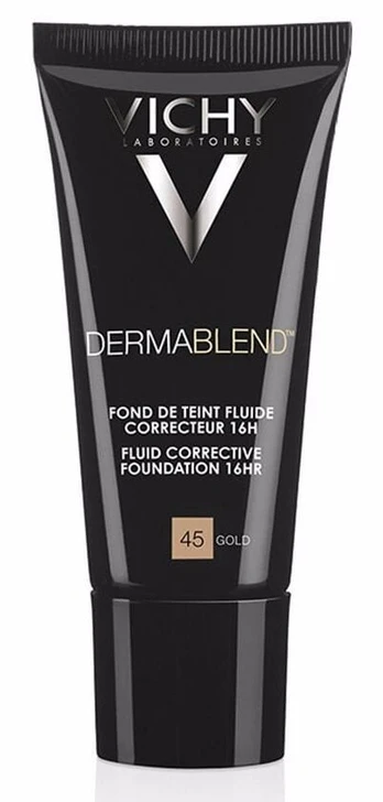 Tonuojantis kremas Vichy Dermablend Fluid Corrective 16h SPF35 45 Gold, 30 ml