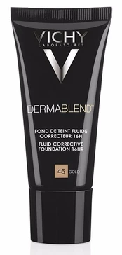 Tonuojantis kremas Vichy Dermablend Fluid Corrective 16h SPF35 45 Gold, 30 ml kaina