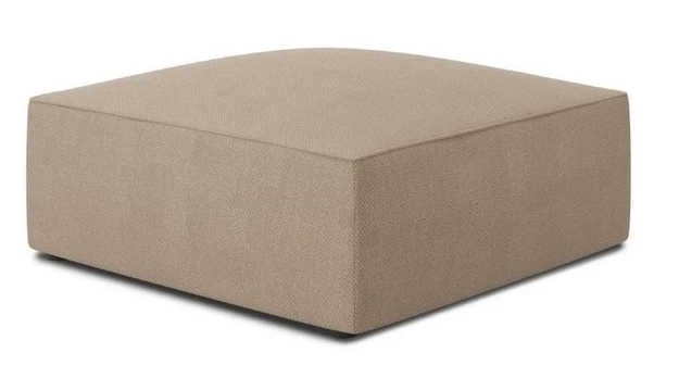 Pufas Micadoni Home Ruby Structured, smėlio, 93 cm x 93 cm x 40 cm