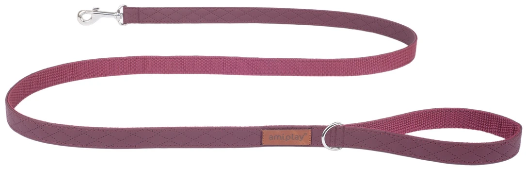 Pavadėlis Amiplay Cambridge, raudonas, 1.4m x 2cm
