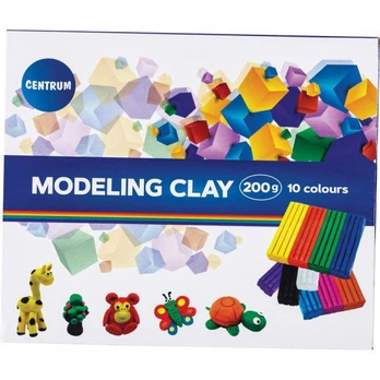 Plastilinas Centrum Modeling Clay, 10 spalvų