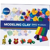 Plastilinas Centrum Modeling Clay, 10 spalvų kaina