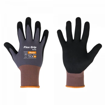 Apsauginės darbo pirštinės Bradas FLEX GRIP SANDY, 11 dydis, 6 vnt.