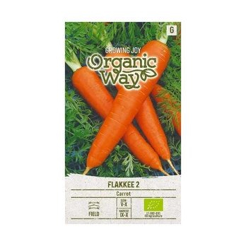 Sėklos Organic Way, morkos Flakkee 2, 2 g