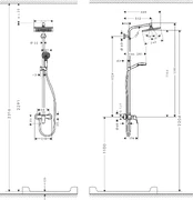 Dušo komplektas Hansgrohe Crometta E 27284000 kaina