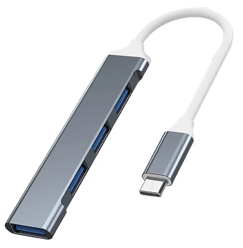 Adapteris VAKOSS HUB USB-C TC-4125X 1XUSB 3.0 3XUSB 2.0