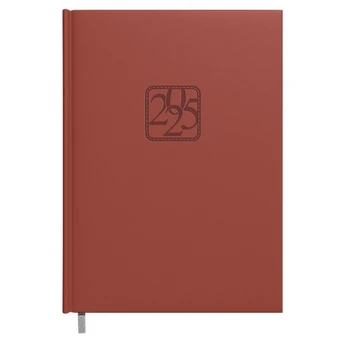 Darbo kalendorius Timer Vivella 2024, A5, ruda, 20.3 cm x 14.3 cm