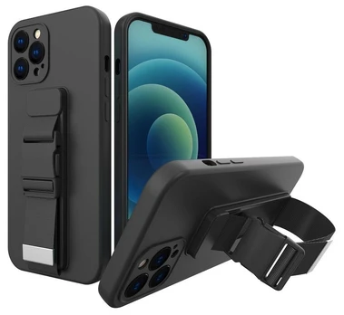 Telefono dėklas Hurtel Rope Case, Apple iPhone 13, juoda