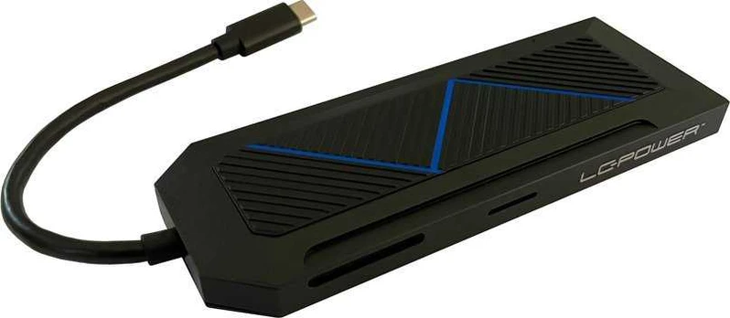 USB šakotuvas LC-Power LC-HUB-C-MULTI-6-RGB USB-C + USB