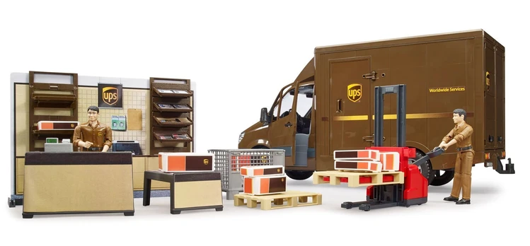 Bruder bWorld figūrėlė – UPS logistikos centras