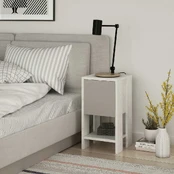 Naktinis staliukas Ema-White, Light Mocha Balta Šviesus mocha kaina
