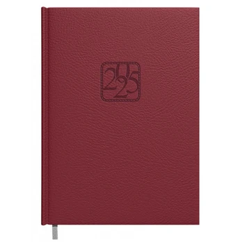 Darbo kalendorius Timer Memory 2024, A5, bordo, 20.3 cm x 14.3 cm
