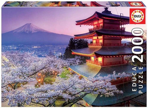 Dėlionė Educa Mount Fuji Japan 16775 2000 Dalys