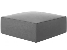 Pufas Micadoni Home Ruby Velvet, pilkas, 93 cm x 93 cm x 40 cm kaina