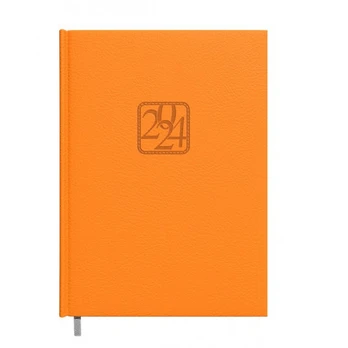 Darbo kalendorius Timer Memory 2024, A5, oranžinė, 20.3 cm x 14.3 cm