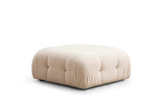Pufas Bubble Pouffe-Cream Bouclette Kremas