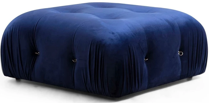 Pufas Bubble Pouffe-Velvet Blue Mėlyna
