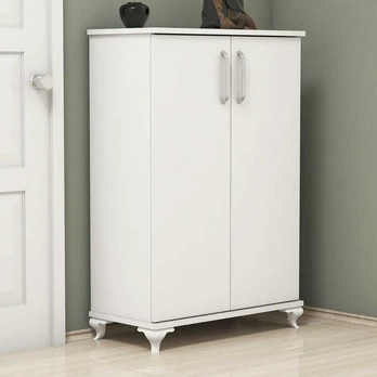 Batų dėžė Kalune Design Asta, balta, 32.5 cm x 72 cm x 100 cm