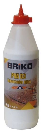 Klijai universalūs Briko PVA D3, 1 kg