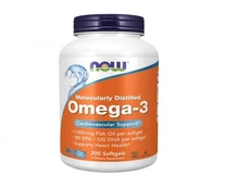 Maisto papildas NOW Omega 3 1000mg 200 kaps. kaina