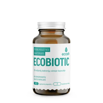 Maisto papildas ECOSH ECOBIOTIC probiotikai N40