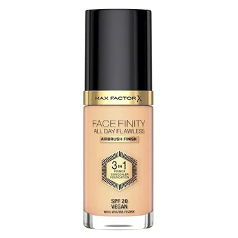 Max Factor Facefinity All Day Flawless 3in1 skystas makiažo pagrindas W44 Warm Ivory 30 ml