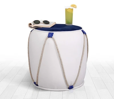 Pufas Fora v2-Blue, White Mėlyna Balta