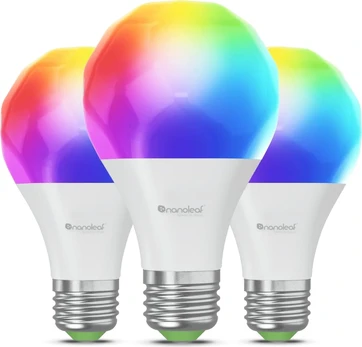 Nanoleaf Essentials Smart A60 Bulb E27 Matter 9W 806Lm RGBCW 2700-6500K, 3pcs pack