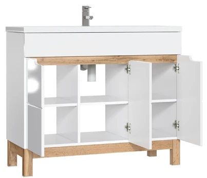 Vonios spintelė COMAD BALI WHITE 825 -100 CM FSC, balta