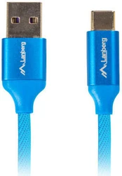 Laidas Lanberg USB To Type-C USB, USB Type-C, 0.5 m, mėlyna