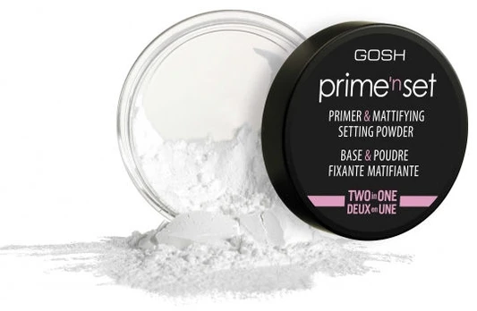 Biri pudra GOSH Prime'n Set 2in1 Primer & Mattifying 7g