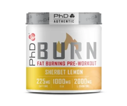 PhD Burn milteliai prieš sportą 200g (Citrinų)