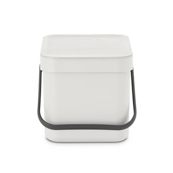 Šiukšliadėžė Brabantia, 6 L l, pilka
