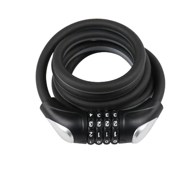 Dviračio spyna Outliner Kodinė, juoda, 1800 mm