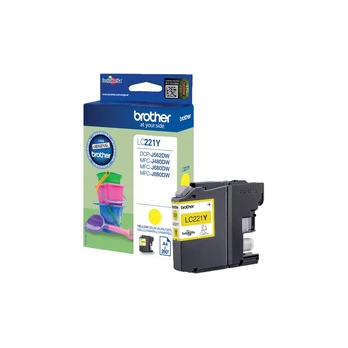 Brother LC-221Y, Pigment-based ink, 260 pages, 1 pc(s), Single pack