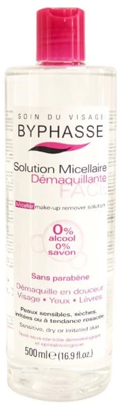 Makiažo valiklis Byphasse Solution, 500 ml, moterims