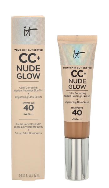 Tonuojantis kremas IT Cosmetics CC+ Nude Glow SPF 40 Medium, 32 ml