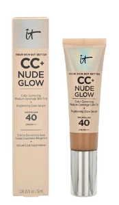 Tonuojantis kremas IT Cosmetics CC+ Nude Glow SPF 40 Medium, 32 ml kaina
