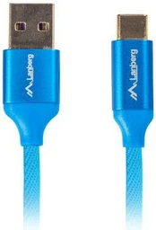 Laidas Lanberg Premium USB To USB Type-C USB, USB Type-C, 1 m, mėlyna