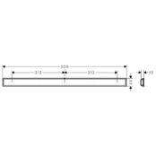 Universalus sieninis laikiklis Hansgrohe WallStoris 27902700, baltas matinis kaina