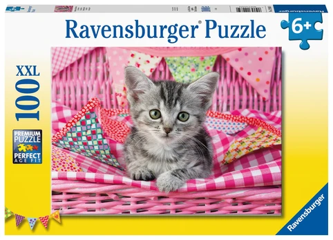 Dėlionė Ravensburger Mielas kačiukas,12985, 100 d.
