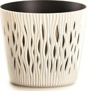 Vazonas Prosperplast Sandy Round, plastikinis, Ø 22 cm, geltonas kaina