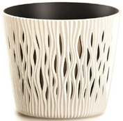 Vazonas Prosperplast Sandy Round, plastikinis, Ø 19 cm, geltonas kaina